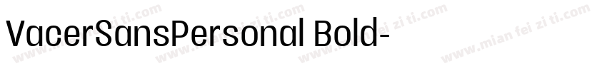 VacerSansPersonal Bold字体转换